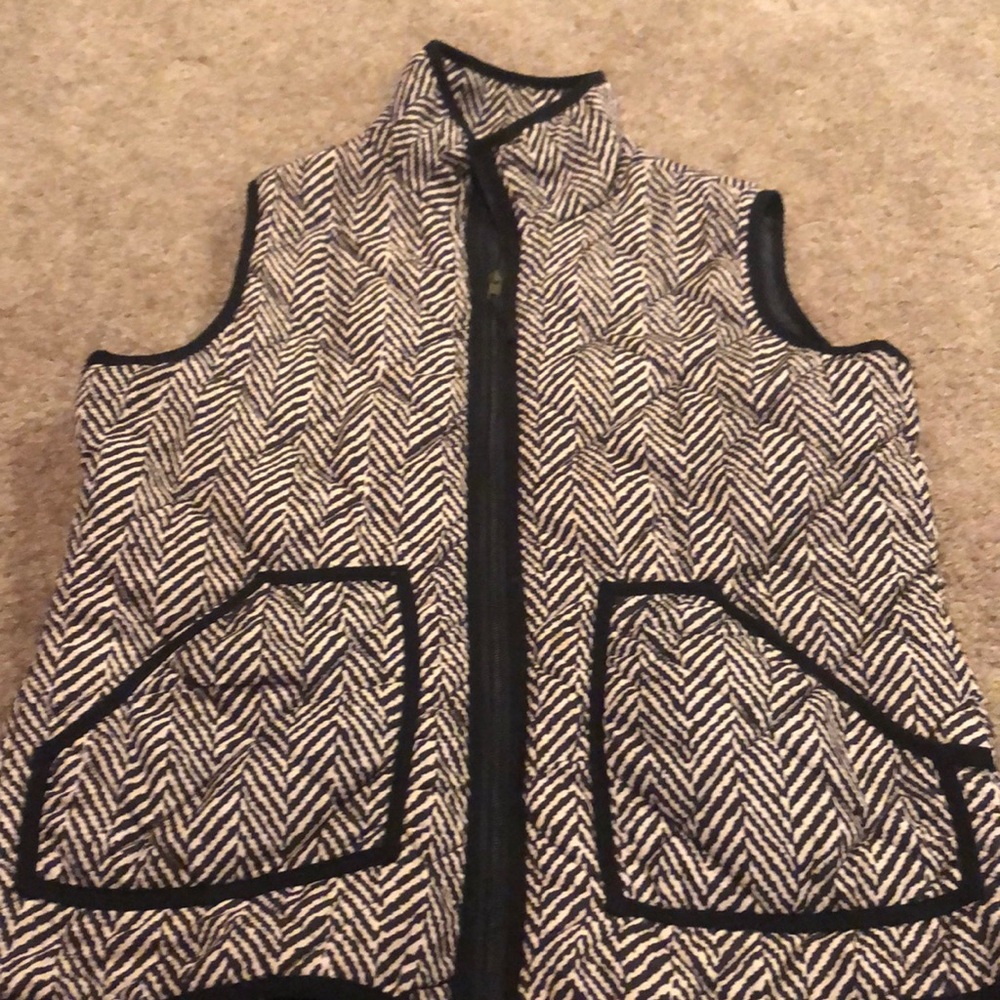 Herringbone vest.